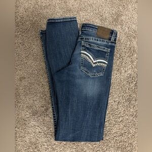 Boys buckle, black denim jeans, size 16, tall